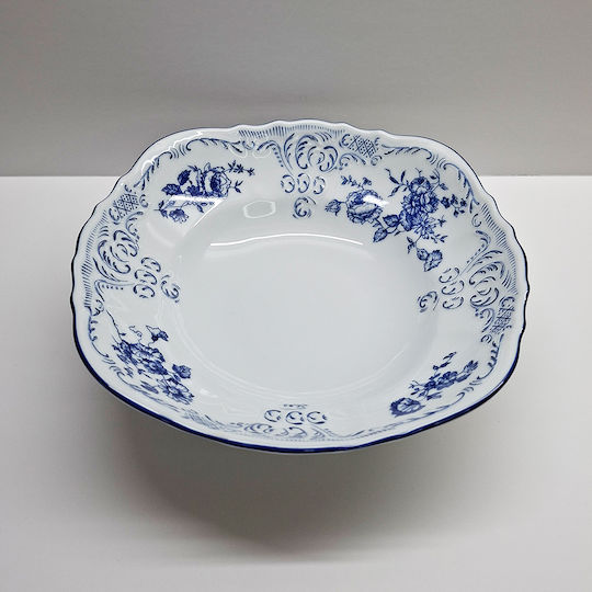 Salatschüssel aus Porzellan Blau