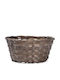 Decorative Bamboo Basket Brown 20x9cm