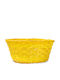 Coș Decorativ Din Bambus Galben 20x9cm