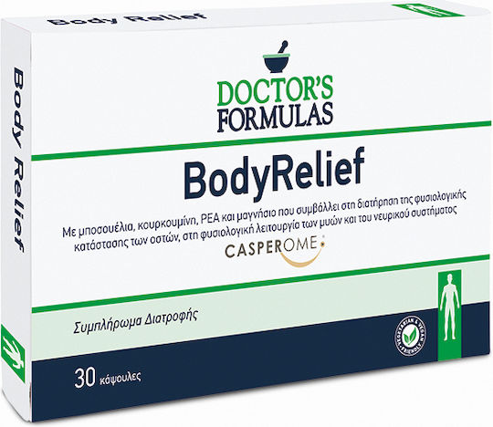 Doctor's Formulas Body Relief Supplement for Joint & Bone Health 30 Capsules