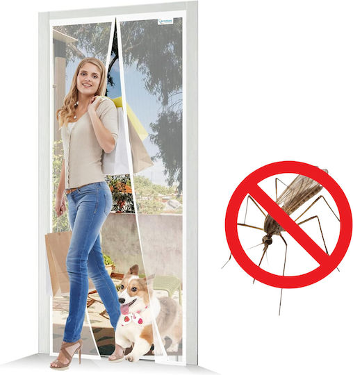 Plasă De Țânțari Pentru Ușa Terasă Balcon Potrivită Pentru Animale De Companie Cu Scai Cu Închidere Magnetică 220x140cm