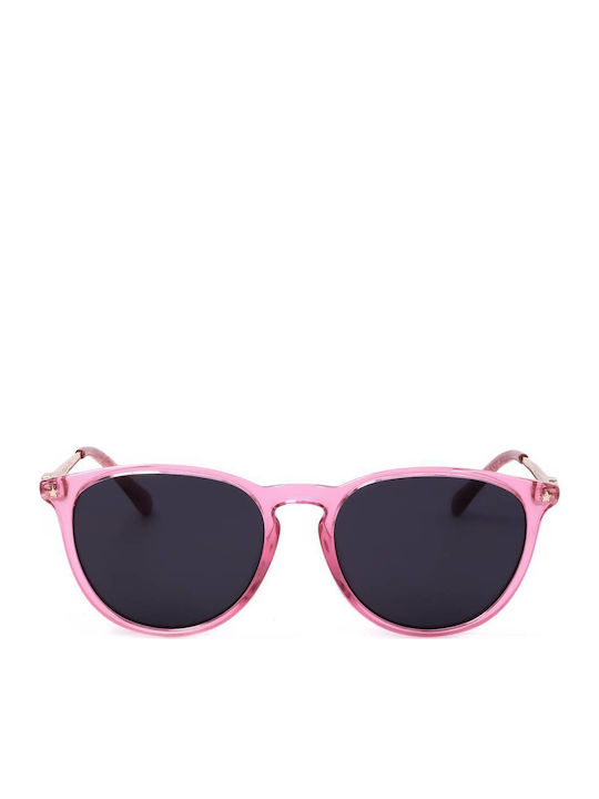 Chiara Ferragni Women's Sunglasses with Pink Frame and Black Lens