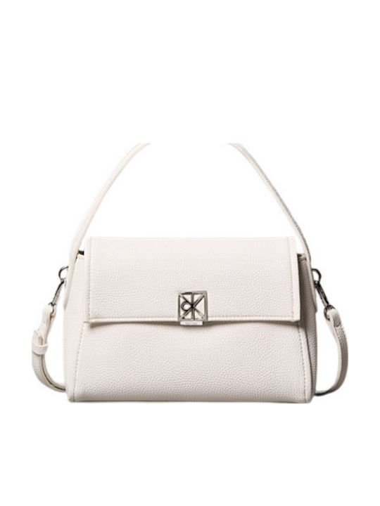 Calvin Klein Pebble Women's Shoulder Bag White