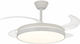 Spot Light Ανεμιστήρας Οροφής 10.7cm με Φως Λευκός