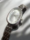 Caryino Womens Watch 35mm Battery With Silver Metal Bracelet