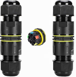 Set 2 Bucăți Conector Inline Impermeabil Ip68 Exterior M20 3 Poli Secțiune Cablu 0,5-2,5 Mm² Diametru Cablu 5-8 Mm Blocare Cu Pârghie Onuvio Set 2 Bucăți Conector Inline Impermeabil Ip68 Exterior M20 3 Poli Secțiune Cablu 0,5-2,5 Mm² Diametru Cablu 5-8 Mm Blocare Cu Pârghie Onuvio