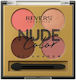 Revers Cosmetics Palette with Eye Shadows in Pressed Powder Nude Color