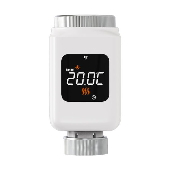 Trv Thermostat Radiatoare Cap Termostatic Electronic cu Wi-Fi pentru Corp Calorifer 1 Bucată