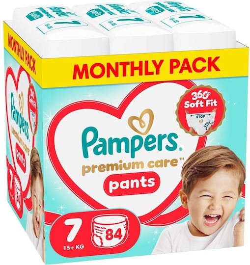 Pampers Diaper Pants Premium Care Monthly Pack No 7 for 15+kg 84 Pieces