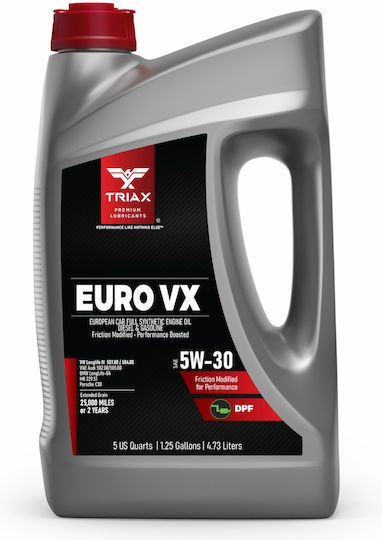 Triax Triax Euro VX Συνθετικό Λάδι Αυτοκινήτου 5W-30 4.73lt