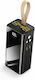 DX174 Power Bank 40000mAh 22.5W with 4 USB-A Ports and 2 USB-C Ports Black