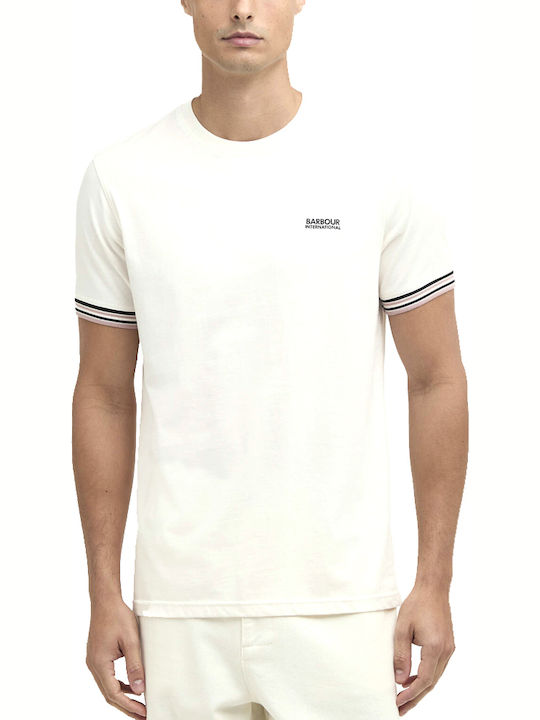 Barbour Tipped T-shirt Εκρου
