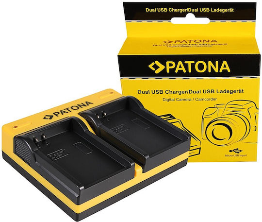 Patona Dual Ladegerät F Samsung Bp-80w Scd385sc Sc-d385sc Vpd381 Vp-d381 Vpdx100 Inkl Micro-usb Ka