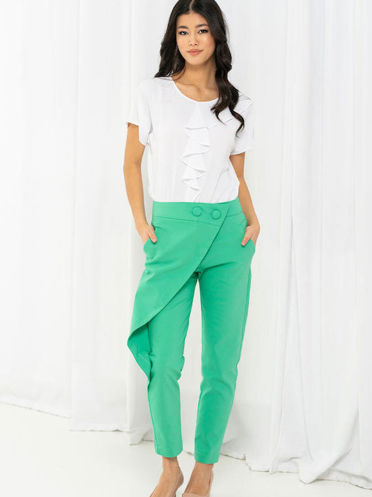 Hermosa Pantalon Dama Din Țesătură Croială Tape...