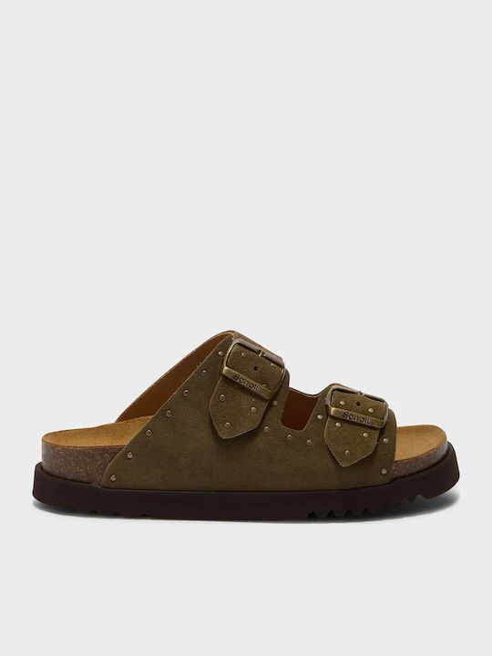 Scholl Beatriz Green Sandals