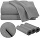 Microfiber Ruhhy Car Microfiber Cloths for Windows 280gsm Gray 40x30cm 3 Pieces