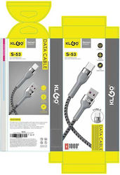 KLGO USB 2.0 USB Typ-C Männlich - USB-A 1m (S-53)