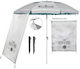Maui & Sons Umbrelă Plajă Pliabilă din Aluminiu...