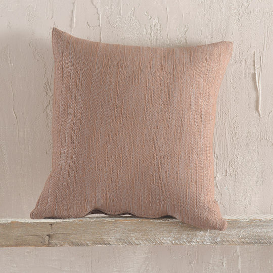 Rythmos Toris Decorative Pillow Case Made of 100% Cotton Brown 40x40cm