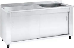 Niki Inox Spălătorie Scullery Sink Chiuvetă Închisă Single RBCS.71209.15 Niki Inox Spălătorie Scullery Sink Chiuvetă Închisă Single RBCS.71209.15