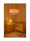 SteweHome Kids Ceiling Light Butterfly Girl Pink 25x60cm
