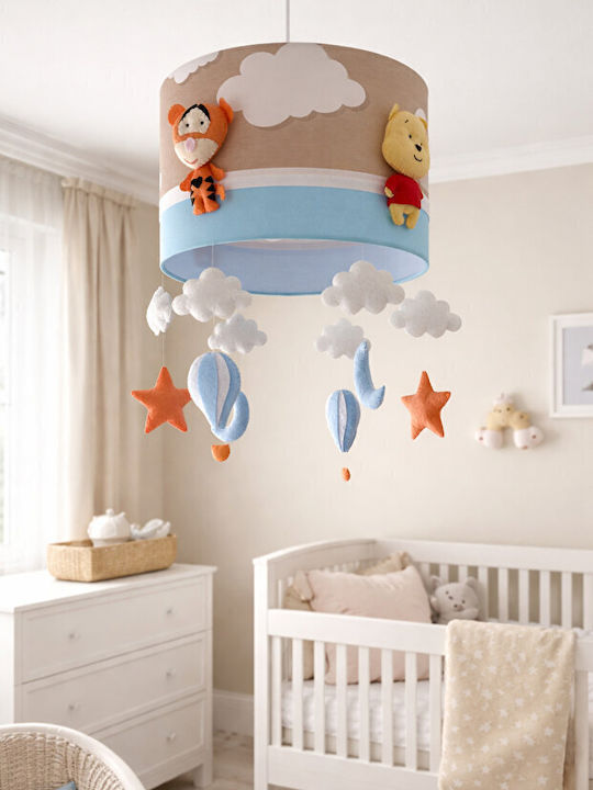 Stewehome Παιδικό Φωτιστικό Winnie The Pooh & Tigger Μπλε 20x30cm