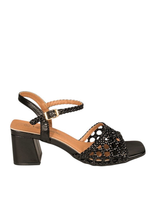 La Coquette Damen Sandalen Schwarz