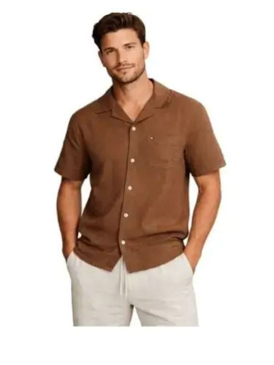 Tommy Hilfiger Short Sleeve Shirt Brown