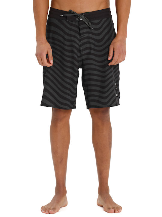Men's Swimwear Bermuda Black with Patterns