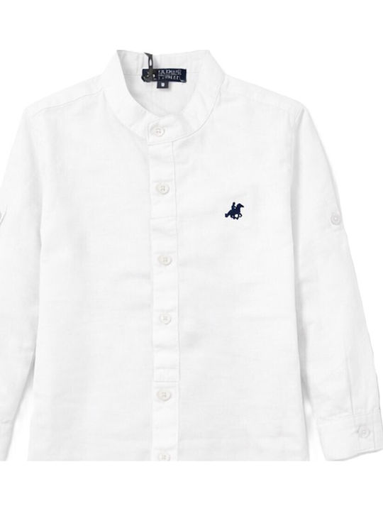 Kids Long-Sleeved White Shirt