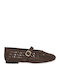 Wildleder Damen Ballerinas in Braun Farbe