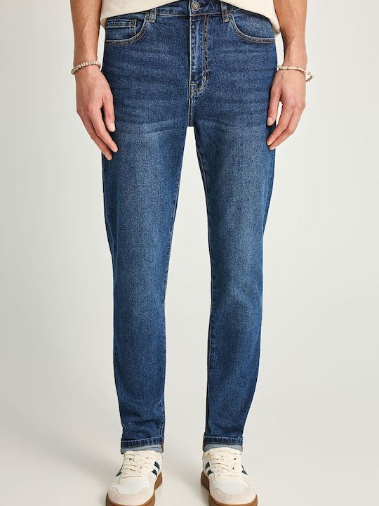 Men's Jeans Pants with Slim Tapered Fit Blue