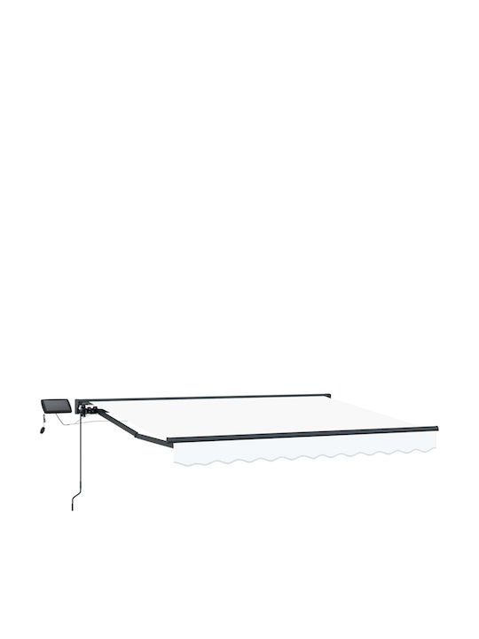 vidaXL Terrasse Zelt mit LEDs Weiß 3x2.5m