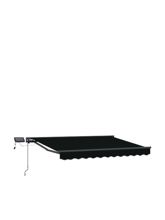 vidaXL Terrasse Zelt mit LEDs Schwarze 3x2.5m