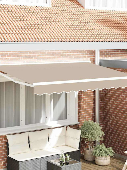 vidaXL Terrasse Zelt mit LEDs Beiges 3x2m