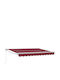 vidaXL Markise Terrasse Burgundisch 3.5x2m