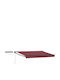 vidaXL Burgundy Terrace Tent 2.5x2m