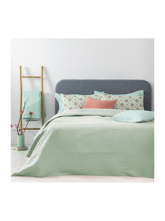 Palamaiki Σετ Κουβερλί Υπέρδιπλο Microfiber Green 220x240cm 3τμχ