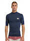 Quiksilver Everyday UPF 50 Men's Short Sleeve Sun Protection Shirt Blue