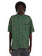 Resort Short Sleeve Shirt in Wide Fit Green