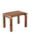 Wooden Bar Table for Small Outdoor Spaces Lugano Walnut Shade 48x37x36cm E2202