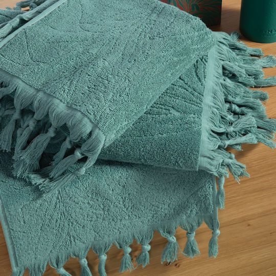 Nef-Nef Homeware Facecloth Charisma 50x90cm Blue Charisma Weight 550gsm
