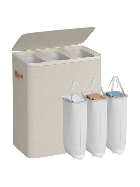 Songmics Laundry Basket Fabric 190l with Lid 64...