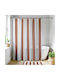 Stripes Shower Curtain 180x200cm Mocha Stripes