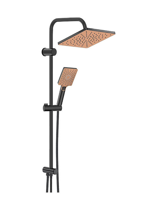 DuscheLine Duschsäule mit Wannenbatterie Bronzefarben