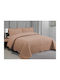 Linea Home Σετ Κουβερλί Υπέρδιπλο Μοκα 220x240cm 2τμχ