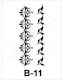 Stencil 10x20 B-11 Artebella Border Flowers Leaves