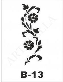 Stencil 10x20 B-13 Artebella Branches Flowers