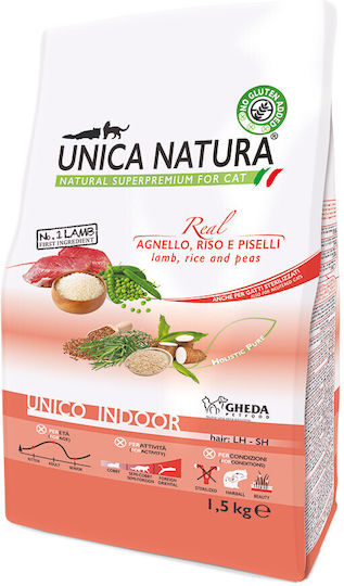 Gheda Hrana Uscată Pentru Pisici Adulte cu Miel Orez Porumb Carne de Porc Carne Pui Somon 1.5kg