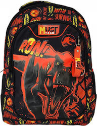 Jurassic World Schulranzen Rucksack 32x18x43cm 3 Flaschenhalter
